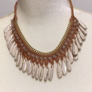 NWOT EASTERN SERENITY CROCHET BEADED NECKLACE